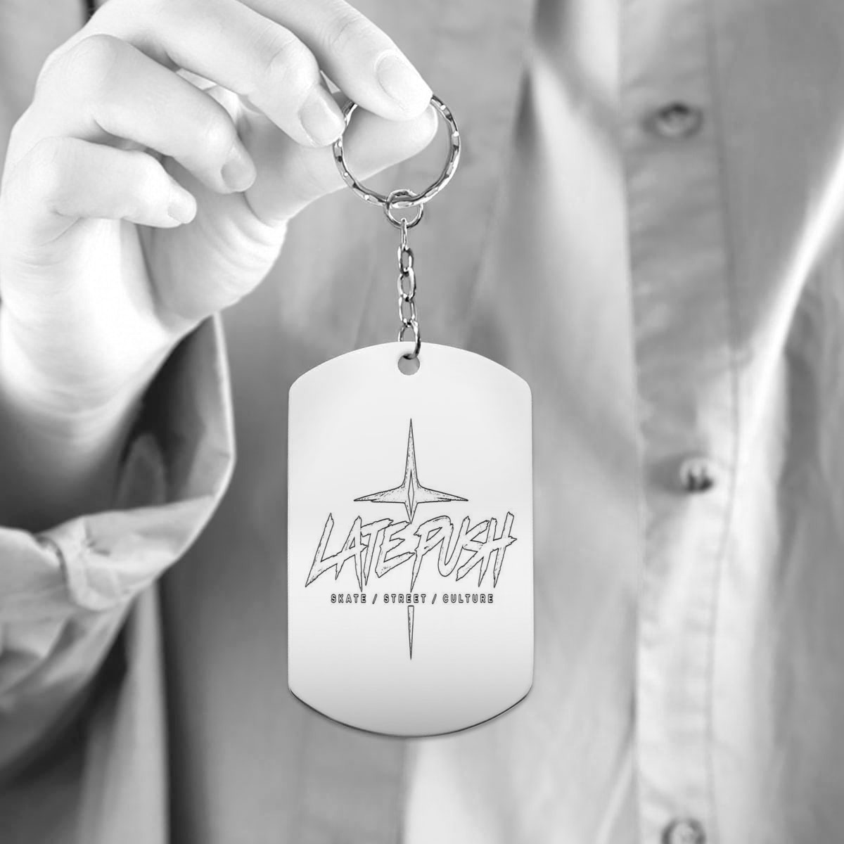 Logo Aluminium Keychain