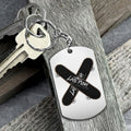 LatePush Aluminium Keychain