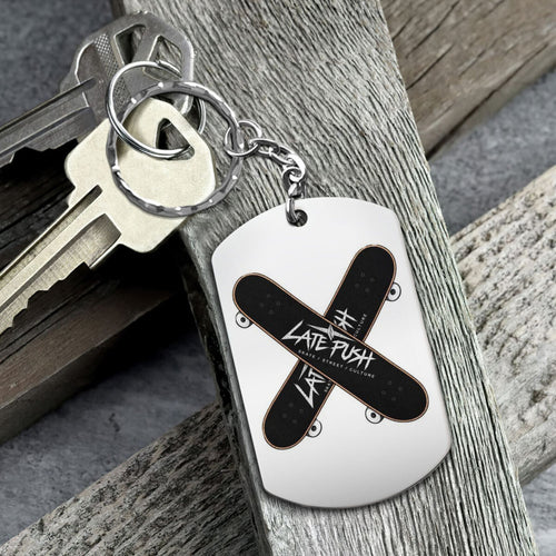 LatePush Aluminium Keychain